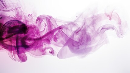 Fototapeta na wymiar Abstract purple smoke of solid white background. For presentation. Generative AI, 
