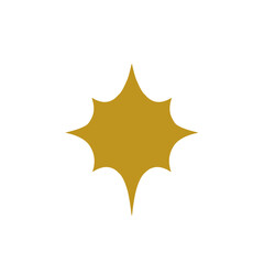 Fototapeta premium Star line art icon. Four pointed star vector for logo, social media stories.