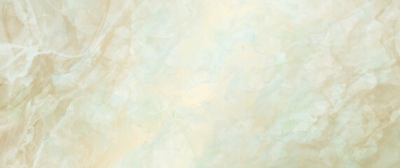 Vector watercolor art background. Marble. Stone. Watercolour texture for cover design, cards, flyers, poster, banner. Stucco. Wall. Light green and gold. Old paper. Painted template for design.