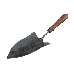 3D Illustration: Garden Trowel 8K Render Isolated
