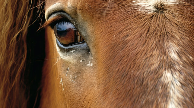 close-up of a horse - Powered by Adobe