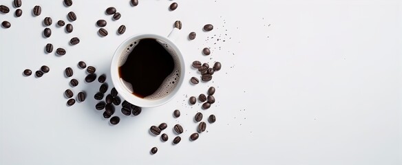 Obraz premium a cup of coffee created using Generative AI