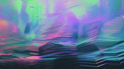 4K abstract distorted glitch texture. 90s / Vaporwave / grain texture / neon / noise / ai generated 