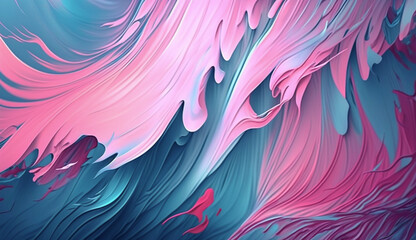 Fototapeta premium Pink Abstract background with feathers Created with Generative Ai technology