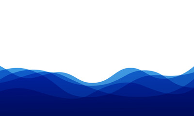 重ねた波型オブジェクトの背景素材