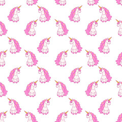 seamless pattern with unicorn 