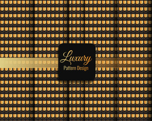 Pattern seamless chevron abstract wave background stripe gold luxury color and line. Geometric line vector. Christmas background.