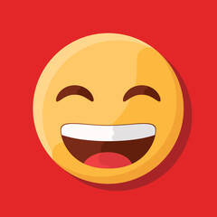 Laughing face open mouth