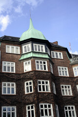 Fototapeta na wymiar Traditional building appartments - Copenhagen - Denmark