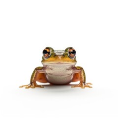 Fototapeta premium Baby Frog isolated on white (generative AI)