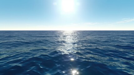 Obraz premium sun and the sea wave