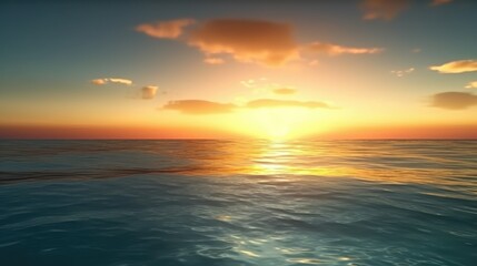 Obraz na płótnie Canvas sun and the sea wave