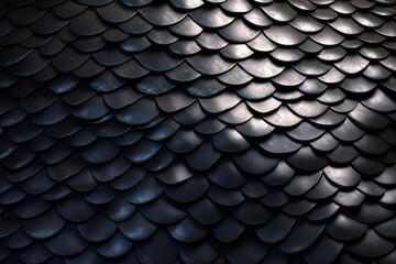 Fototapeta premium illustration, knight armor like fish scales in metal, ai generative