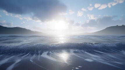 Fototapeta premium sunrise over the sea
