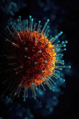 Coronavirus Background. Generative AI