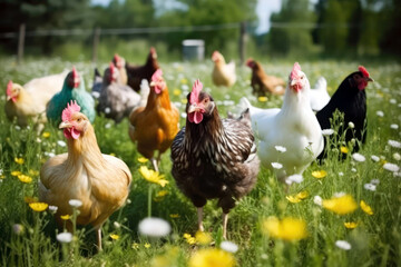Farm Animal Welfare Healthy And Happy Animals In Open Fields. Generative AI
