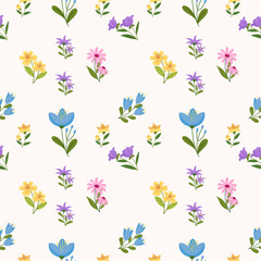 seamless pattern with flowers. floral pattern design. floral decoration design.