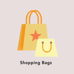 Flat icon design presenting concept of of bag shopping.