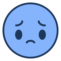 Sad face icon