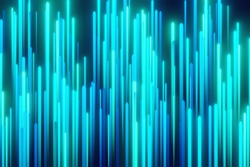 Blue abstract dynamic light lines technology speed digital background. 3d rendering.	