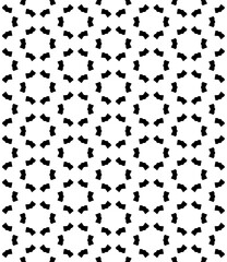 Black and white seamless abstract pattern. Background and backdrop. Grayscale ornamental design. Mosaic ornaments. Vector graphic illustration. EPS10.