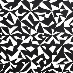 A bold pattern of black and white diamonds intersecting at sharp angles2, Generative AI
