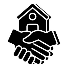 Obraz premium Premium download icon of home deal