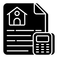 A unique design icon of property paper