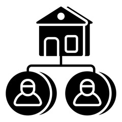 An icon design of estate agent