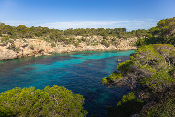 Fototapeta na wymiar beautiful majorcan cove, Cala Pi, Majorca