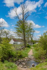 Walking to the Slyder Farm on a Spring Afternoon, Gettysburg Pennsylvania USA