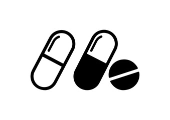 vector medicine, pill, syrup illustration design