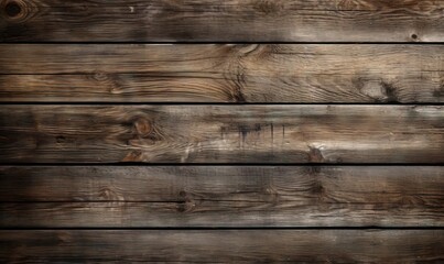 Obraz na płótnie Canvas a close up of a wooden wall with planks of wood. generative ai