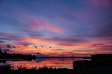 Beautiful sunset on the Saint Lawrence River!