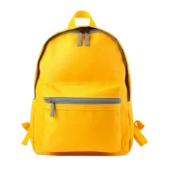 Foto op Plexiglas School backpack isolated. Illustration AI Generative. © olegganko