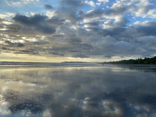 Obraz premium endless beach of bejuco in costa rica