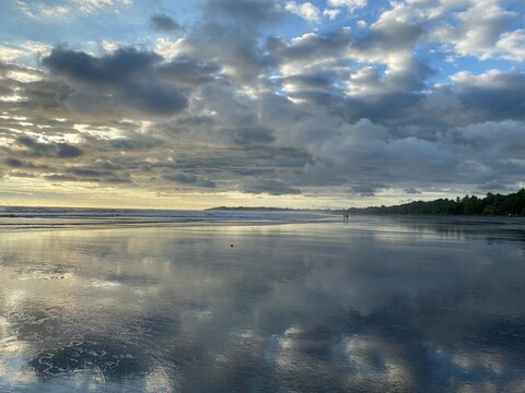 endless beach of bejuco in costa rica