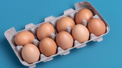 eggs in carton created with generative AI technology