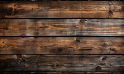 a close up of a wooden wall with a black background.  generative ai