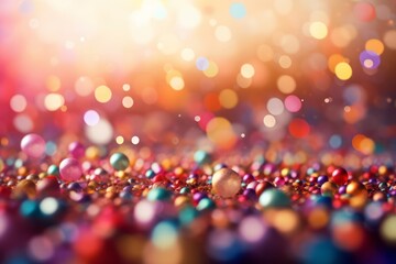 Colorful Blurred Celebration Background for Festive Occasions, Generative AI