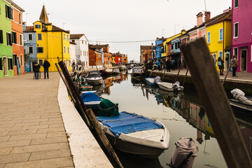 Fototapeta na wymiar Venice, Burano, Murano streets and canals