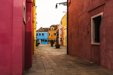 Venice, Burano, Murano streets and canals