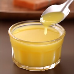 Jar of butter with the spoon, Generative Ai