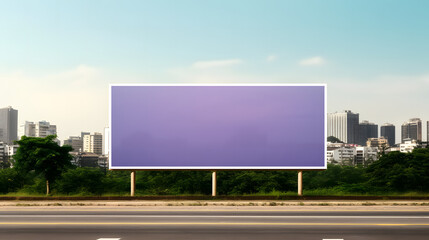 Fototapeta premium mockup for billboard, billboard application, generated by ai