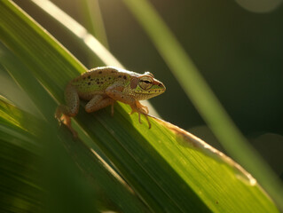 frog on a leaf