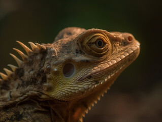 Fototapeta premium close up of iguana