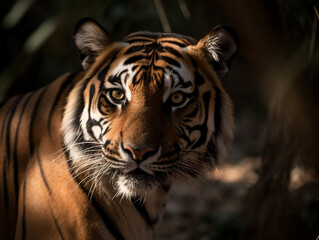 Fototapeta premium portrait of a bengal tiger