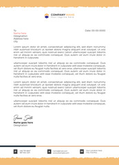 Fototapeta premium Professional and modern corporate letterhead template