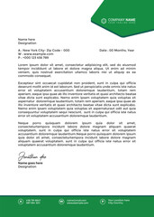 Professional and modern corporate letterhead template