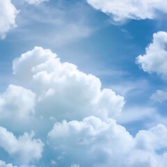 A blue sky with clouds and the words  cloud  on it ai generated